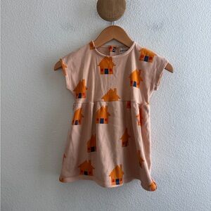 Bobo Choses Girls House Pattern Dress Size 18-24 Months